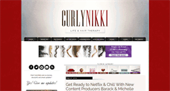 Desktop Screenshot of curlynikki.com